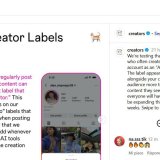 Instagram introduce l’etichetta AI Creator: trasparenza nei social media